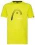 Head Club Carl T-Shirt Junior Yellow - koszulka tenisowa