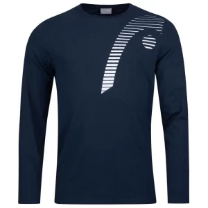 Head Club 21 Cliff LS JR Granatowa - koszulka tenisowa