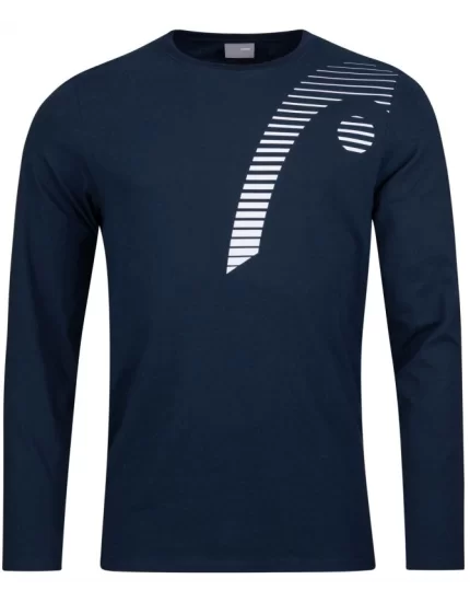 Head Club 21 Cliff LS JR Granatowa - koszulka tenisowa