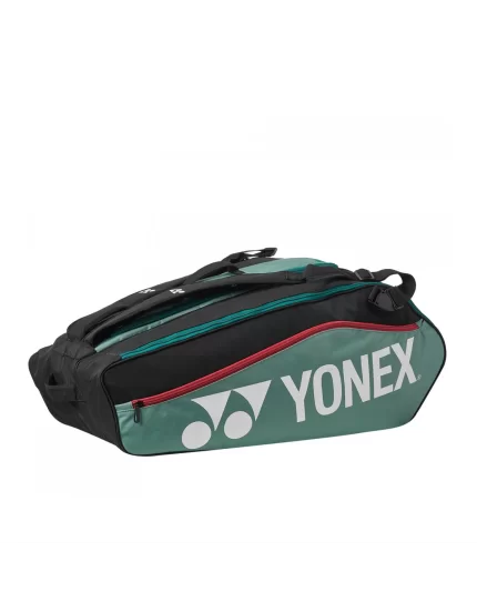 Yonex Racket Bag 12 Club Black Moss Green - torba na rakiety