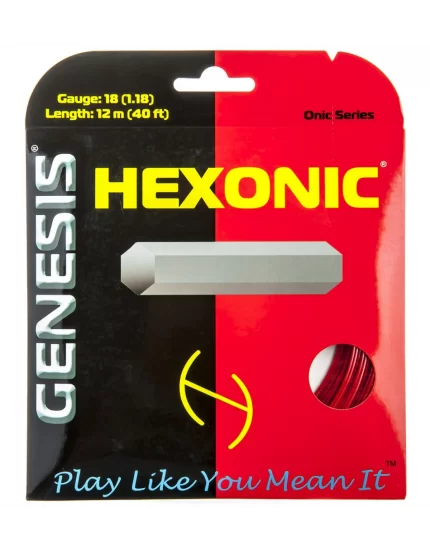 Genesis Hexonic Czerwony - naciąg tenisowy