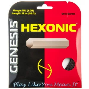 Genesis Hexonic Czarny - naciąg tenisowy