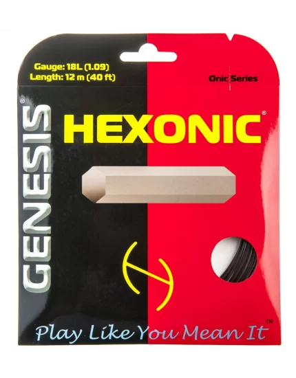 Genesis Hexonic Czarny - naciąg tenisowy