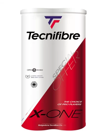 Tecnifibre X-One (4 szt.) Dwupak - piłki tenisowe
