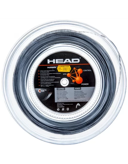 Head Hawk Szary 200m - naciąg tenisowy