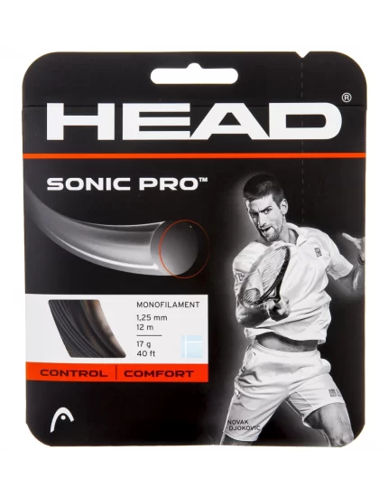 Head Sonic Pro Czarny - naciąg tenisowy