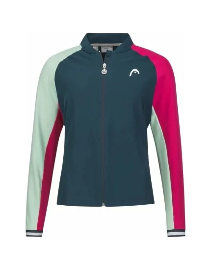 Head BREAKER Jacket Women Pastel Green Navy - damska bluza tenisowa