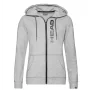 Head Club Greta Hoodie FZ W Grey Melange Black - damska bluza tenisowa