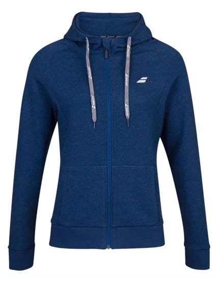 Babolat Exercise Hood Jacket W Niebieska - damska bluza tenisowa