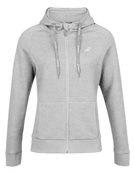 Babolat Exercise Hood Jacket W Szara - damska bluza tenisowa