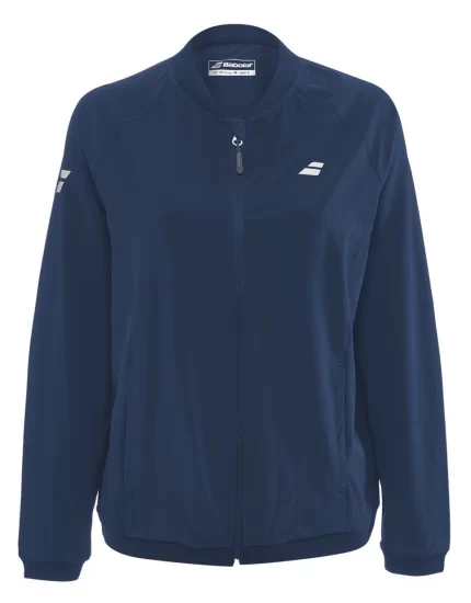 Babolat Play Jacket Women Niebieska - damska bluza tenisowa