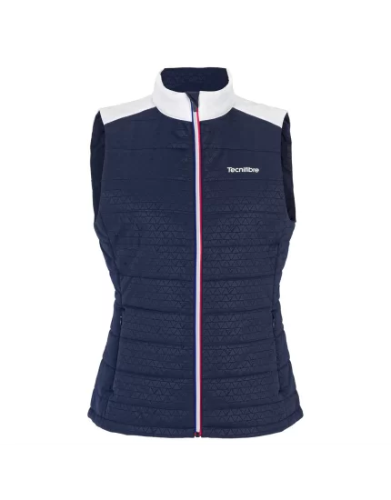 Tecnifibre Lady Sleeveless Bomber Granatowa - damska kamizelka tenisowa