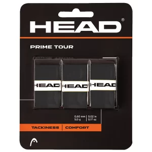 Head Prime Tour Czarne (3 szt.) - owijki tenisowe