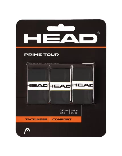 Head Prime Tour Czarne (3 szt.) - owijki tenisowe