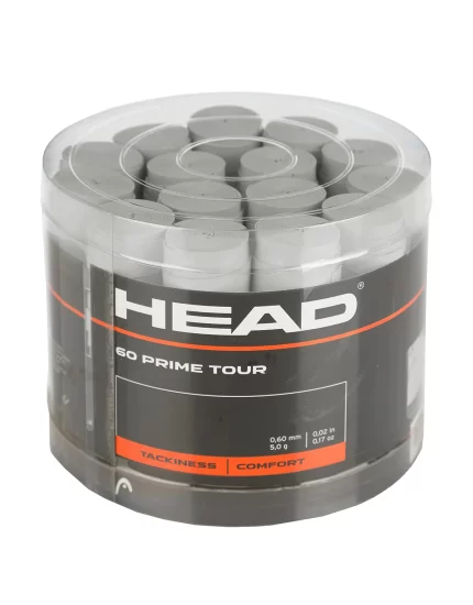 Head Prime Tour Szare (60 szt.) - owijki tenisowe