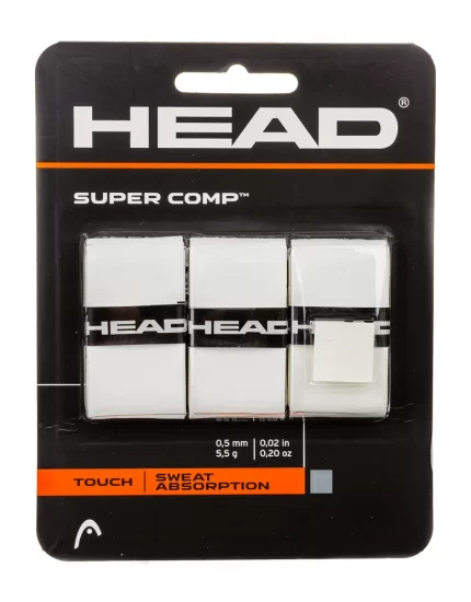 Head Super Comp Białe (3 szt.) - owijki wierzchnie