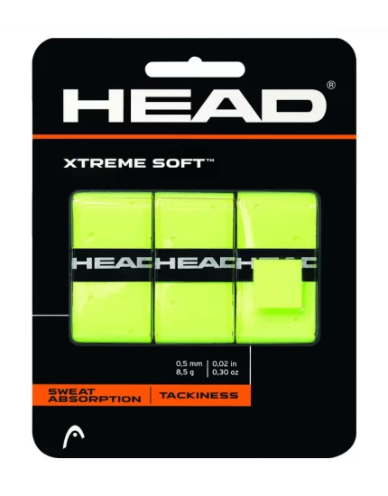 Head Xtreme Soft Żółte (3 szt.) - owijki tenisowe