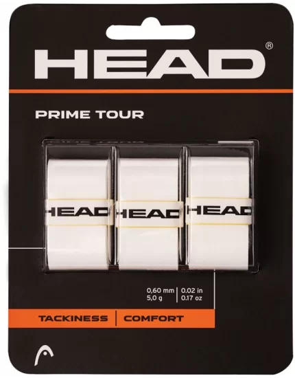 Head Prime Tour Białe (3 szt.) - owijki tenisowe