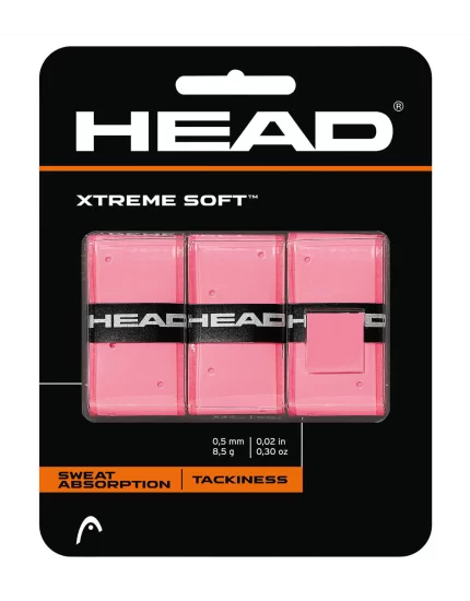 Head Xtreme Soft Różowe (3 szt.) - owijki tenisowe