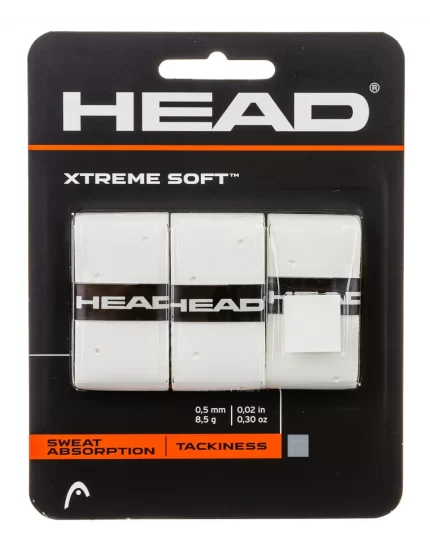 Head Xtreme Soft Białe (3 szt.) - owijki tenisowe