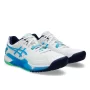 Asics Gel-Resolution 9 White Digital Aqua - buty tenisowe