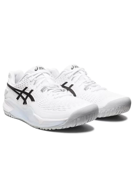 Asics Gel-Resolution 9 White Black - buty tenisowe