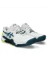 Asics Gel-Resolution 9 White Restful Teal - buty tenisowe