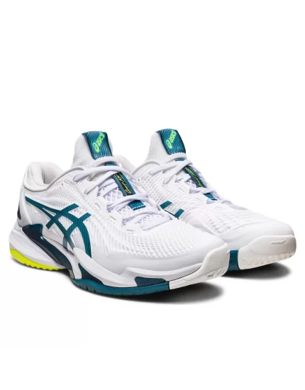 Asics Court FF 3 White Gris Blue - męskie buty tenisowe