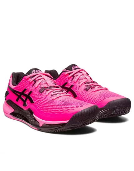 Asics Gel-Resolution 9 Clay Hot Pink Black - buty tenisowe
