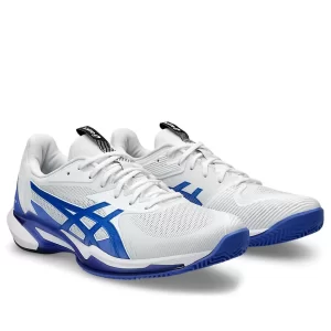Asics Solution Speed FF 3 Clay White Tuna Blue - męskie buty tenisowe