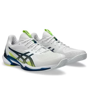 Asics Solution Speed FF 3 Clay White Mako Blue - męskie buty tenisowe