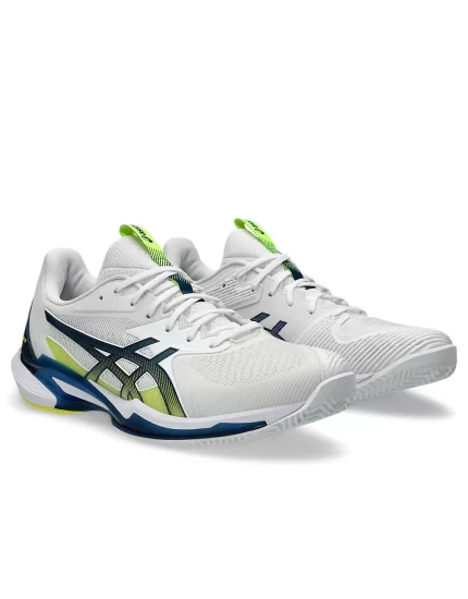 Asics Solution Speed FF 3 Clay White Mako Blue - męskie buty tenisowe
