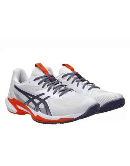Asics Solution Speed FF 3 White Greyish Purple - męskie buty tenisowe