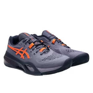 Asics Gel-Resolution X Clay Greyish Purple Nova Orange - buty do tenisa