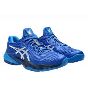 Asics Court FF 3 Novak Clay Tuna Blue Pure Silver - męskie buty tenisowe