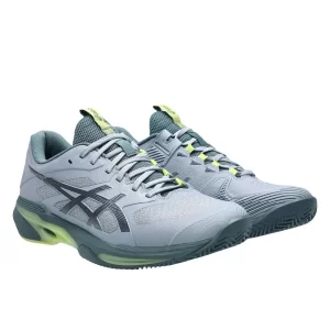 Asics Gel-Solution Speed FF 4 Clay Grey Blue Ironclad - obuwie tenisowe męskie
