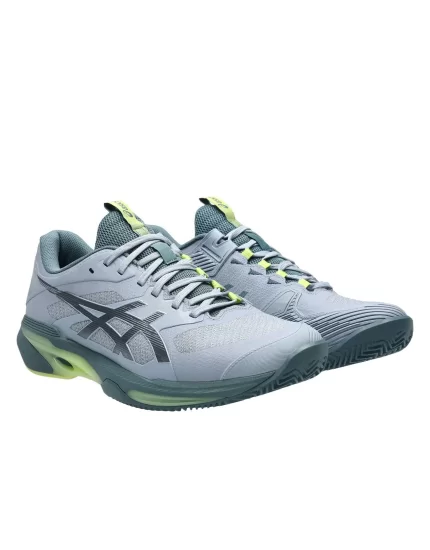 Asics Gel-Solution Speed FF 4 Clay Grey Blue Ironclad - obuwie tenisowe męskie