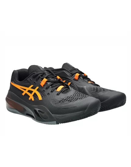 Asics Gel-Resolution X Clay Black Shocking Orange - buty do tenisa