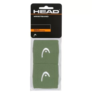 Head Wristband Zielone 2.5 (2 szt.) - frotki tenisowe