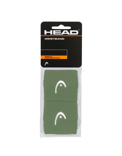 Head Wristband Zielone 2.5 (2 szt.) - frotki tenisowe