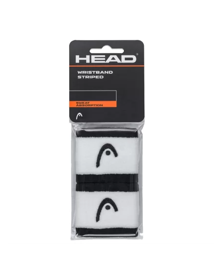 Head Wristband Striped 2.5 (2 szt.) - frotki tenisowe