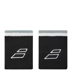 Babolat Terry Jumbo Wristband Black White (2 szt.) - frotki