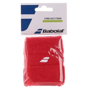 Babolat Jumbo Wristband Red (2 szt.) - frotki