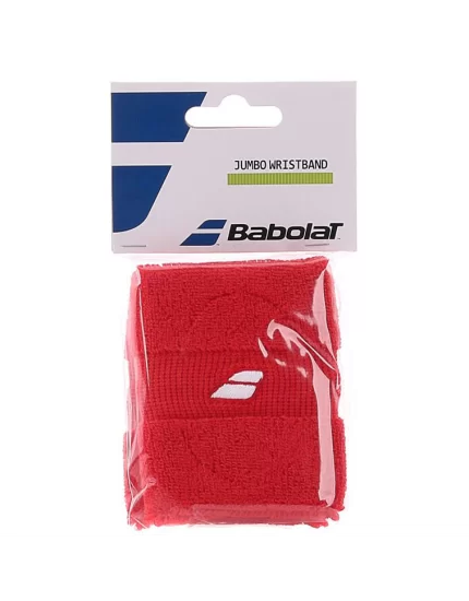 Babolat Jumbo Wristband Red (2 szt.) - frotki