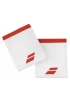 Babolat Logo Jumbo Wristband White Fiesta Red (2 szt.) - frotki