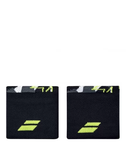 Babolat Logo Wristband Grey Aero (2 szt.) - frotki na nadgarstek