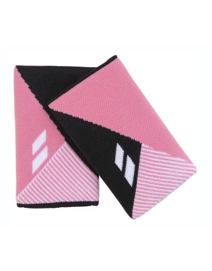 Babolat Reversible Jumbo Wristband Black Geranium Pink (2 szt.) - frotki na nadgarstek