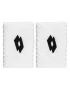 Lotto Wristband Tennis White Black (2 szt.)  - frotki na nadgarstek