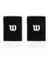 Wilson Extra Wide Wristband Czarno Białe (2 szt.) - frotki