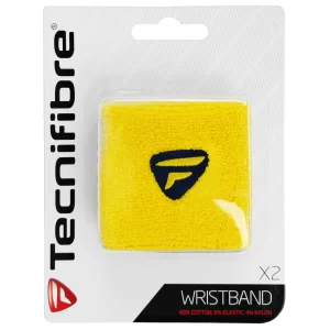 Tecnifibre Wristband Yellow (2 szt.) - frotki na nadgarstek